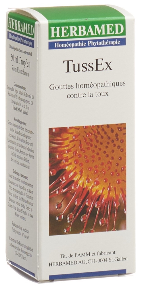 TUSSEX gouttes contre la toux fl 50 ml