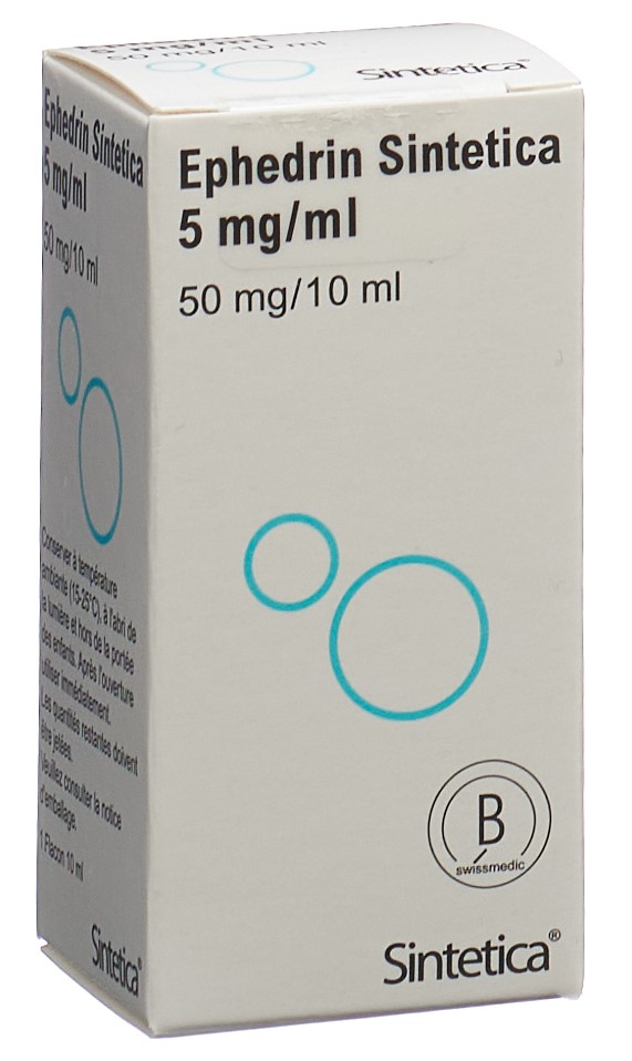 EPHEDRIN Sintetica sol inj 50 mg/10ml flacon