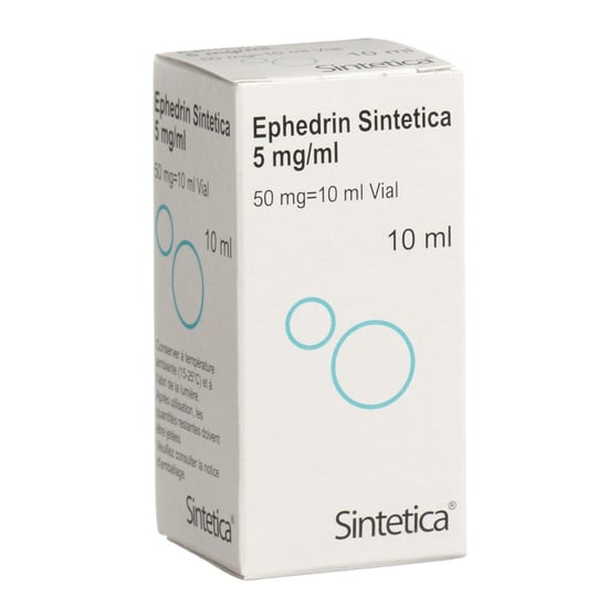 EPHEDRIN Sintetica sol inj 50 mg/10ml flacon