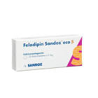 FELODIPINE Sandoz eco cpr ret 5 mg 20 pce