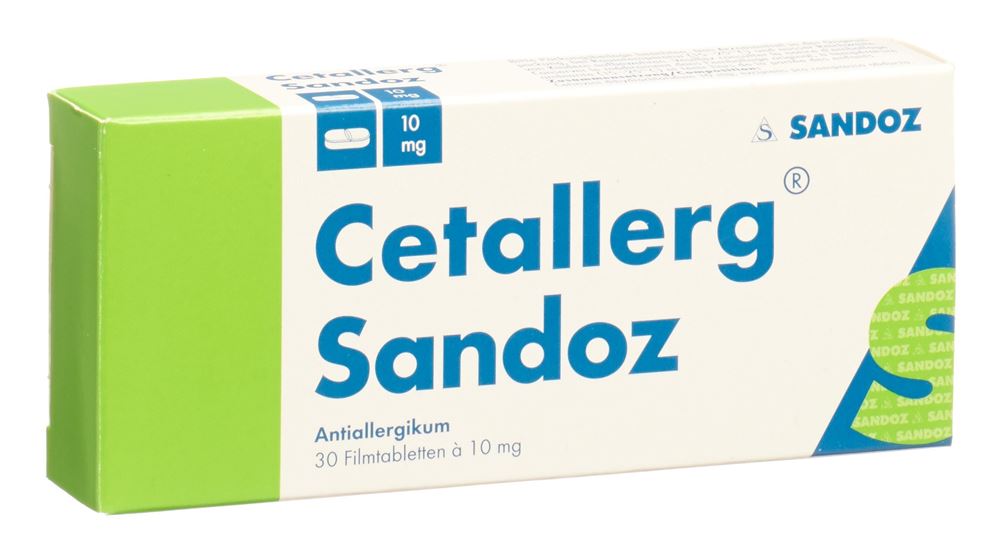 CETALLERG Sandoz cpr pell 10 mg 30 pce