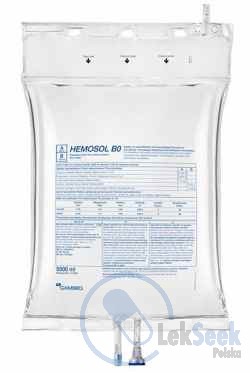 Hemosol B0, Hämofiltrationslösung