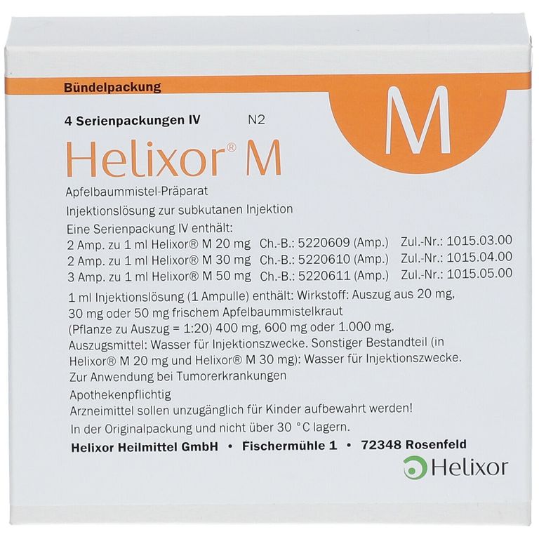 HELIXOR M série 4 sol inj amp 7 pce
