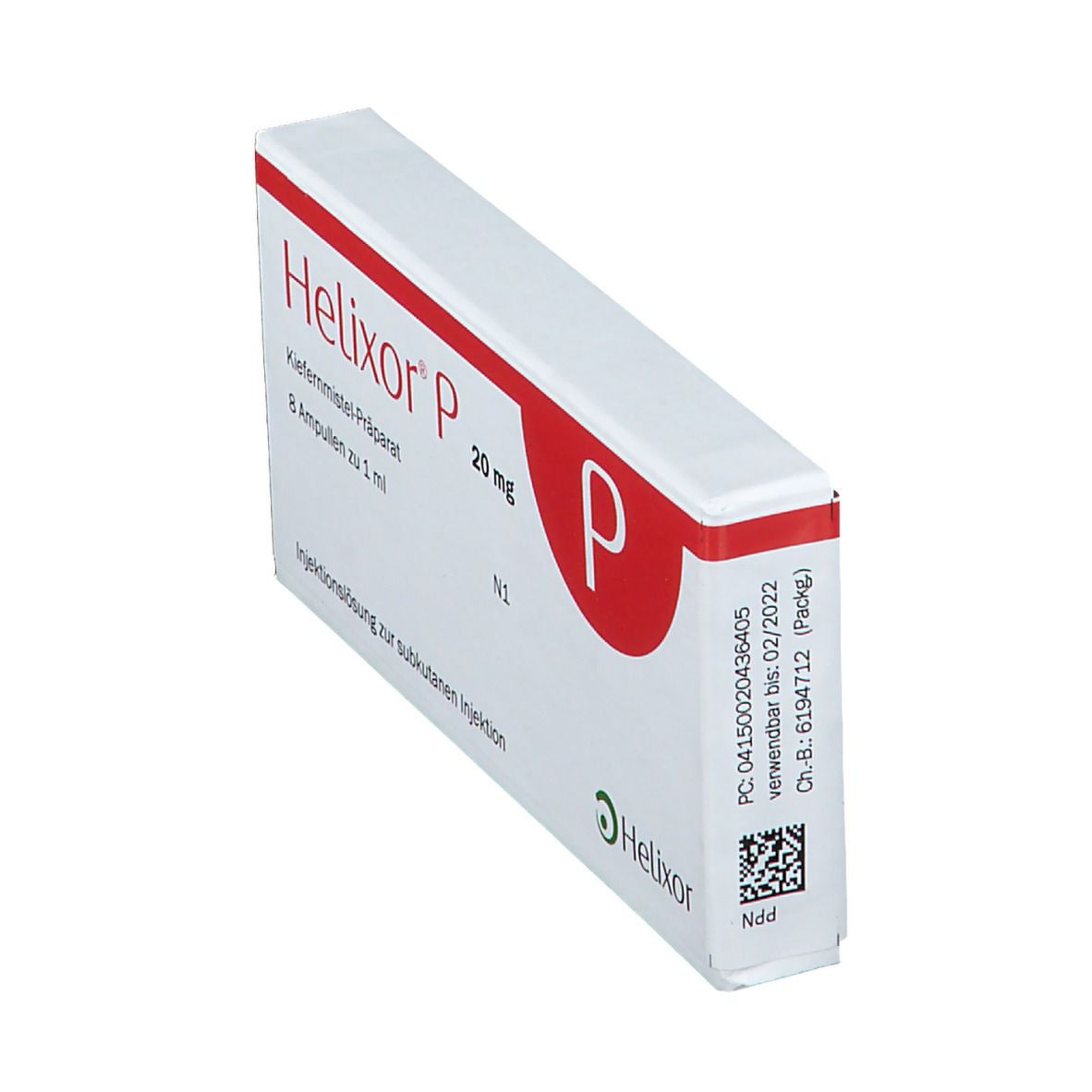 HELIXOR P sol inj 20 mg amp 8 pce
