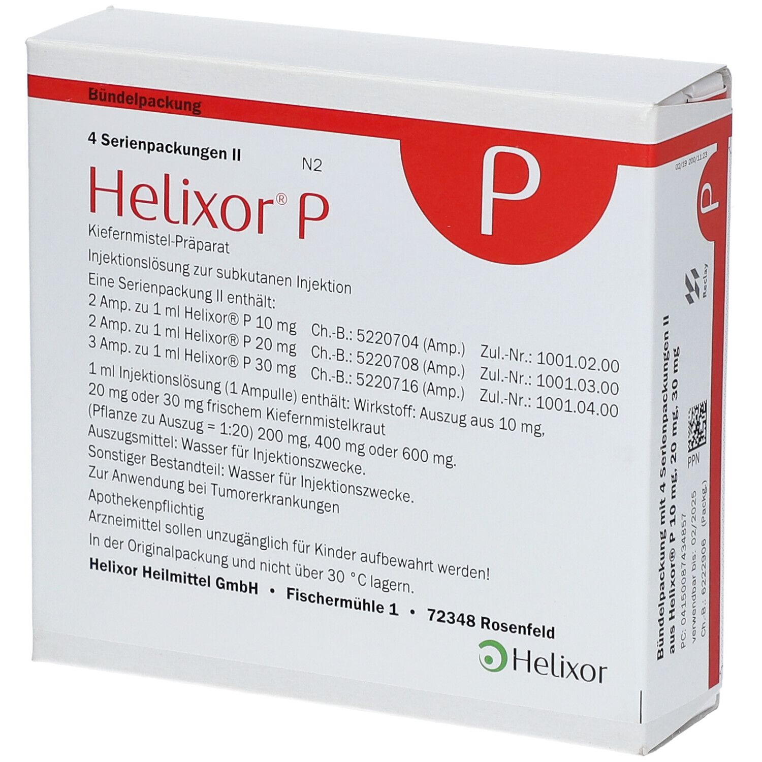 HELIXOR P série 2 sol inj amp 7 pce