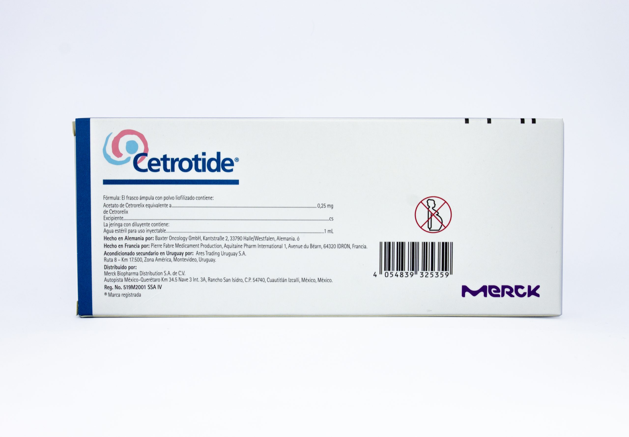 CETROTIDE subst sèche 0.25 mg c solv flac