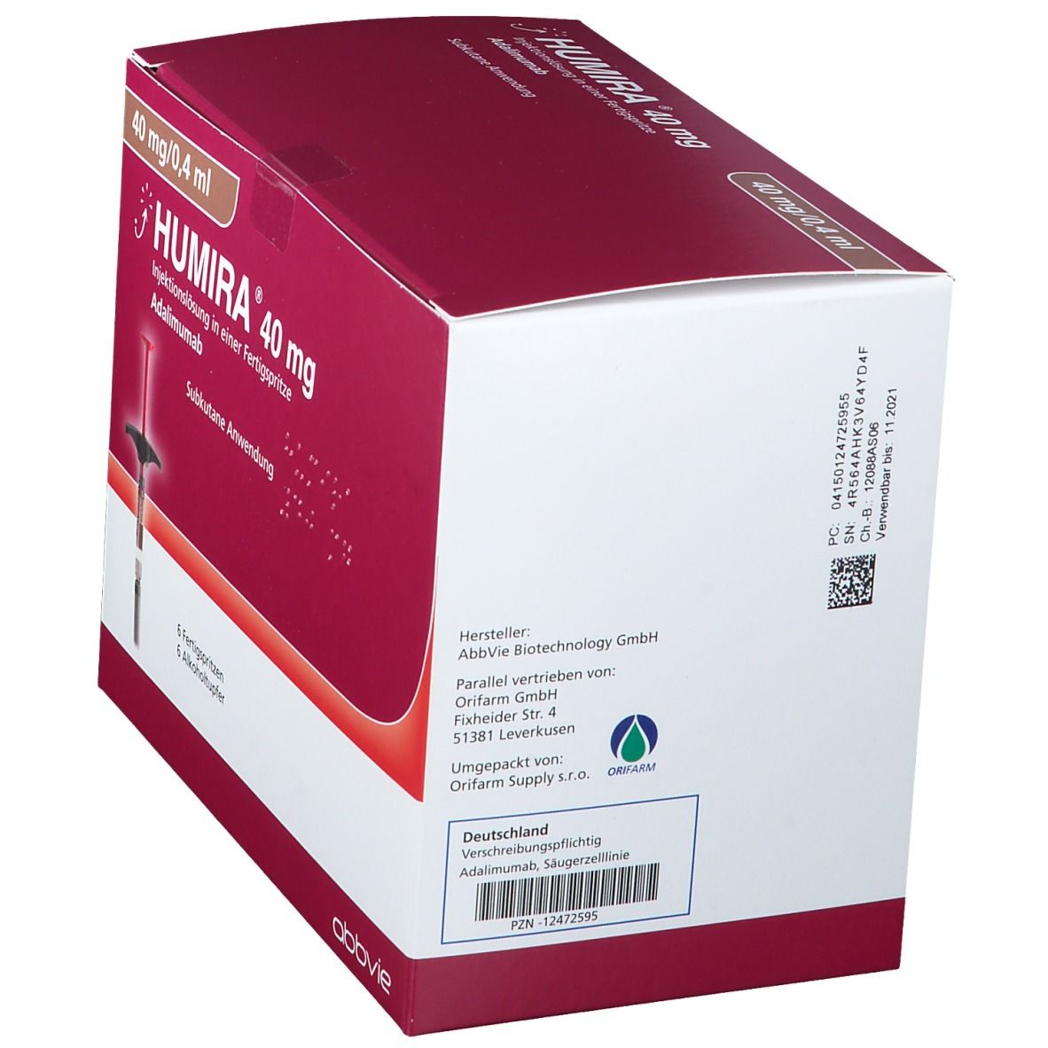 HUMIRA sol inj 40 mg/0.4ml ser pré 0.4 ml