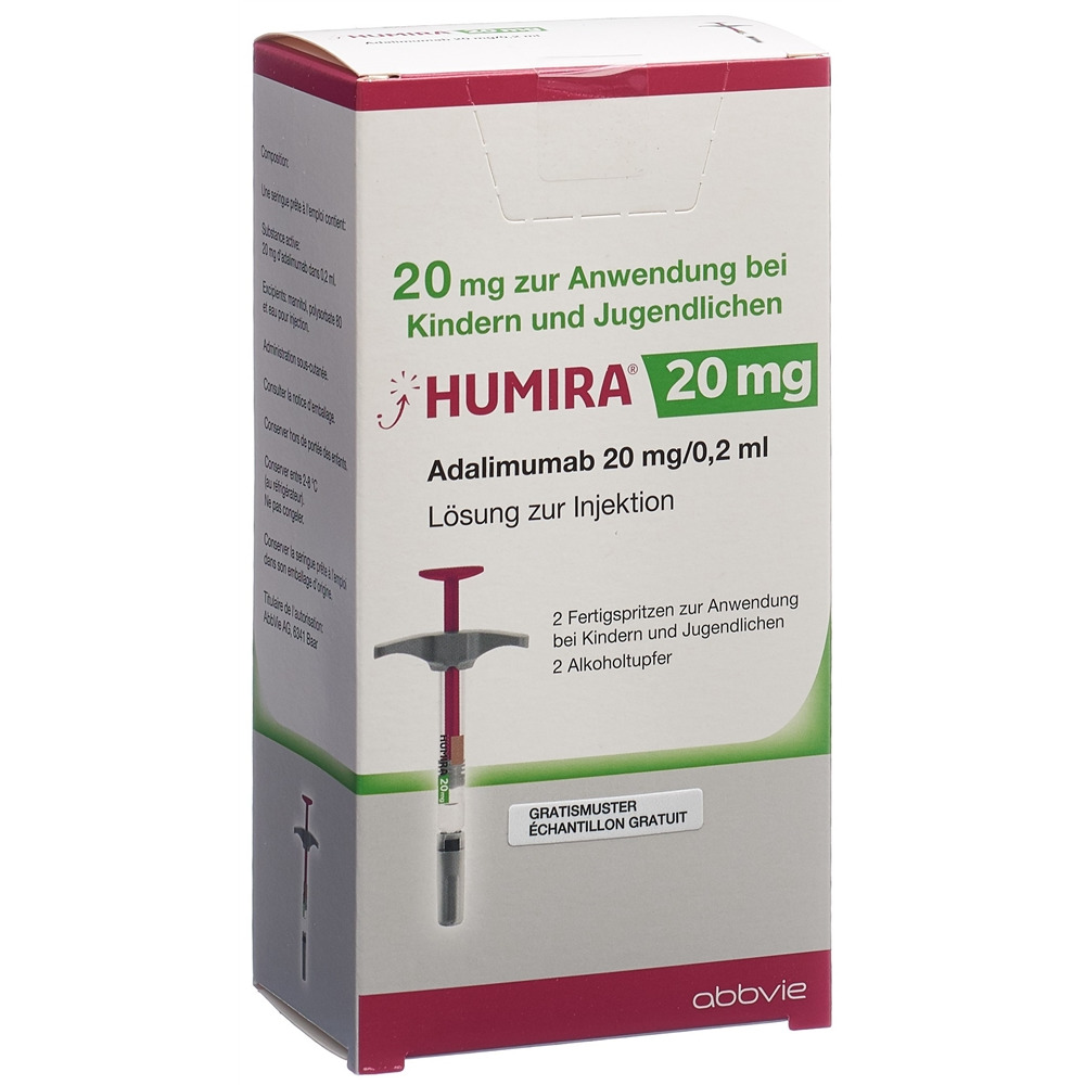 HUMIRA sol inj 20 mg/0.2ml ser pré 2 x 0.2 ml