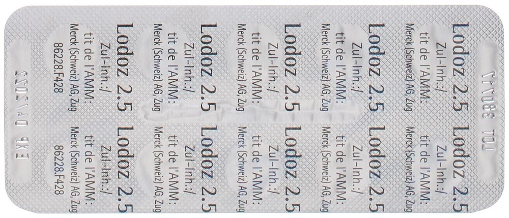 Lodoz 2,5 mg, Filmtabletten