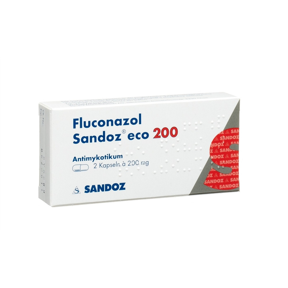 FLUCONAZOLE Sandoz eco caps 200 mg 2 pce