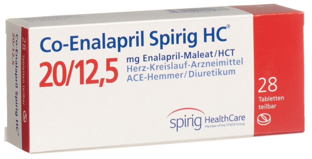 CO-ENALAPRIL Spirig HC cpr 20/12.5mg 28 pce
