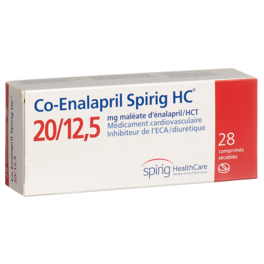 CO-ENALAPRIL Spirig HC cpr 20/12.5mg 28 pce