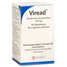 VIREAD cpr pell 245 mg bte 30 pce