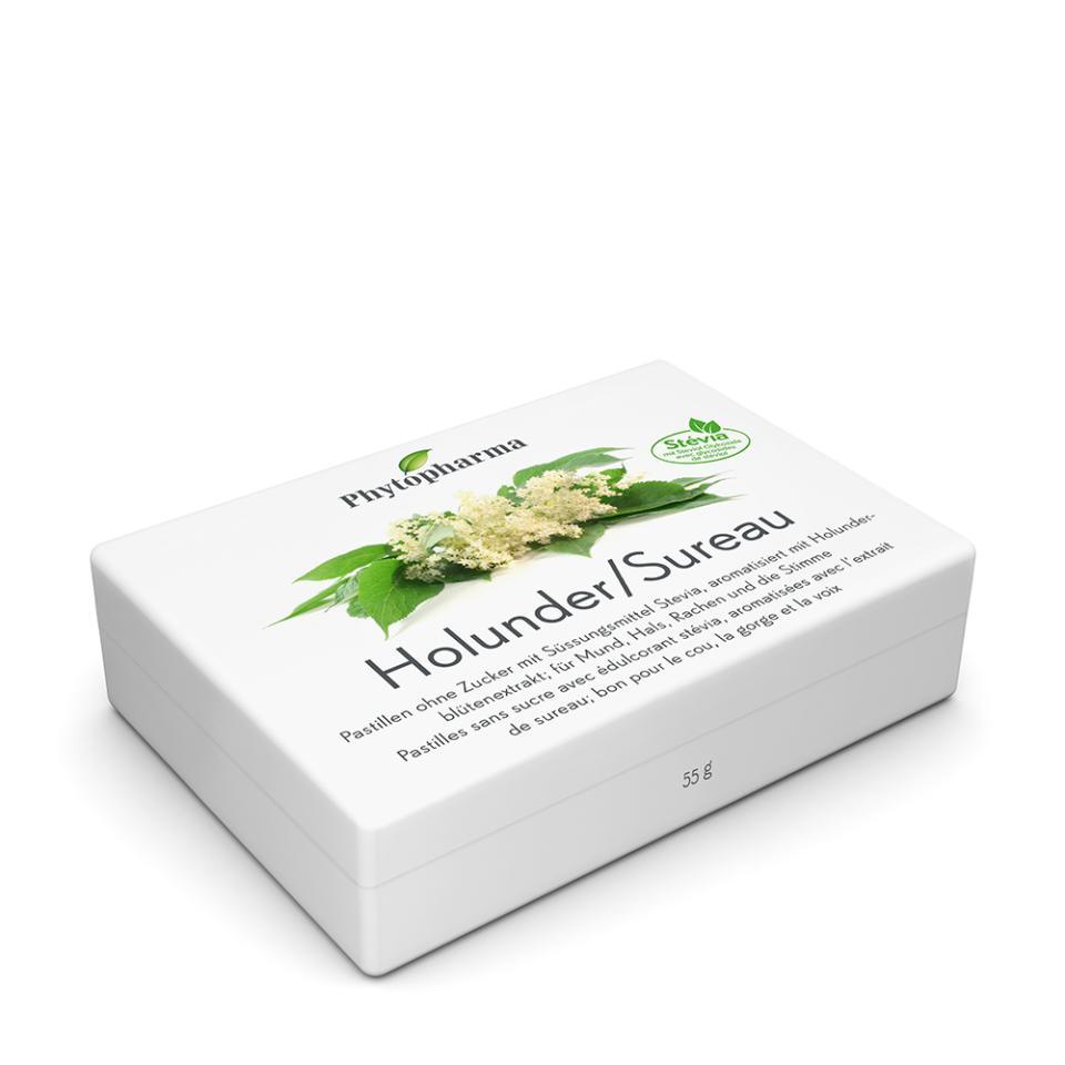 Holunder Halspastillen, Pastillen