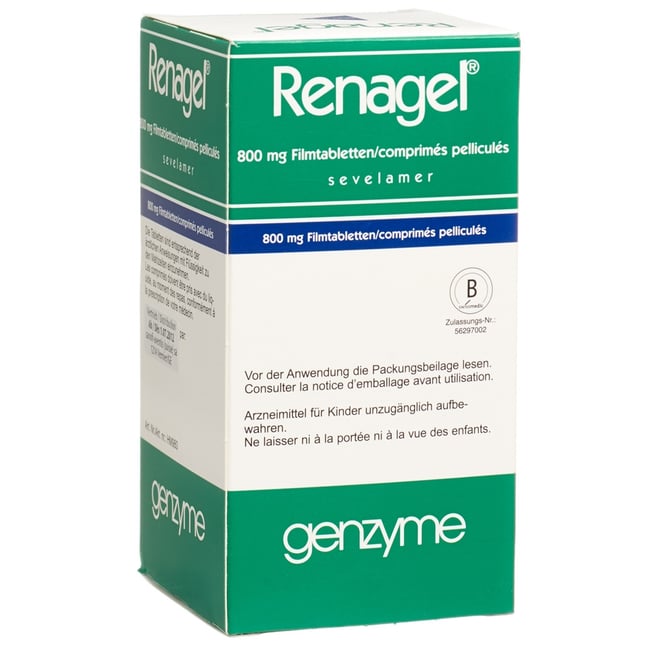 RENAGEL cpr pell 800 mg bte 180 pce