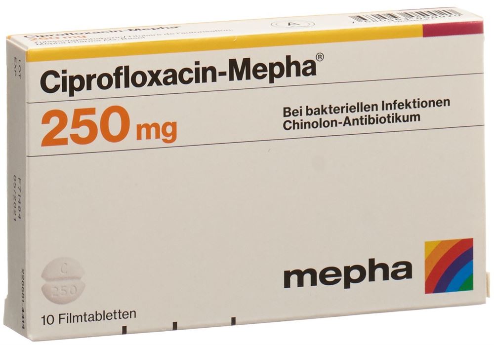 Ciprofloxacin-Mepha 250, Filmtabletten