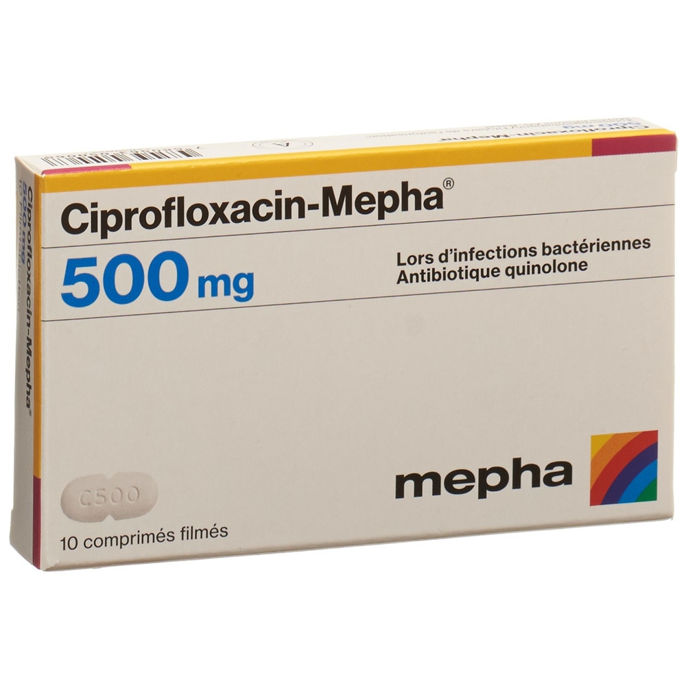 CIPROFLOXACIN Mepha cpr pell 500 mg 10 pce