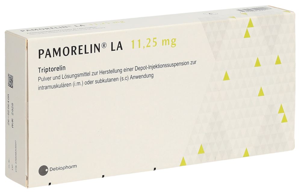 PAMORELIN LA subst sèche 11.25 mg c solv (adapt)