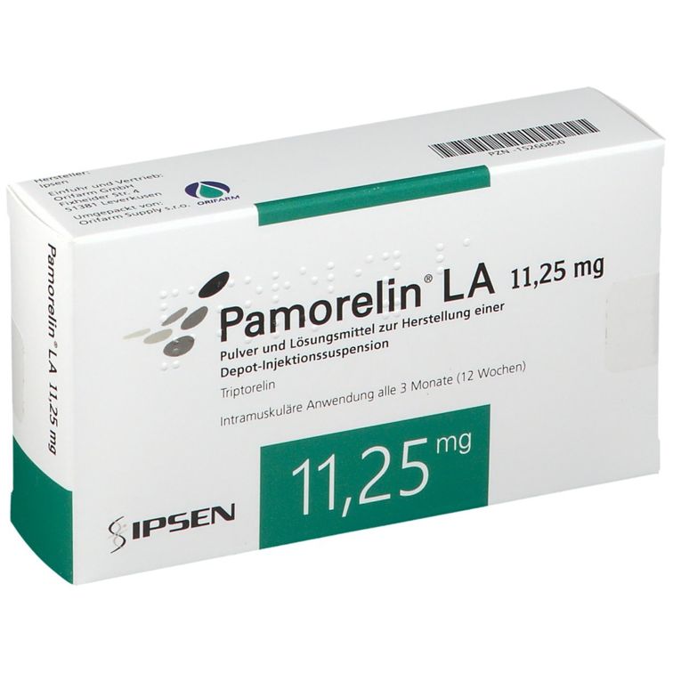 Pamorelin LA 11.25 mg, poudre et solvant pour suspension injectable à libération prolongée