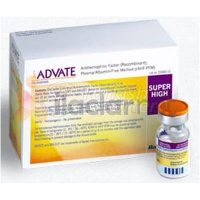 ADVATE subst sèche 250 UI c solv 5 ml flac