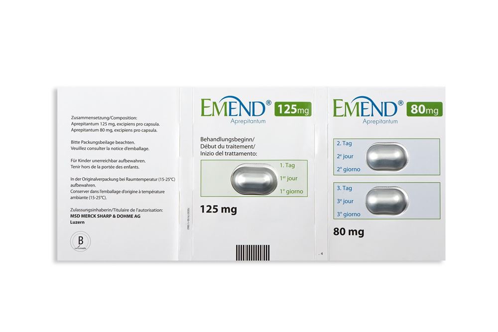 EMEND 125 mg caps 3 pce