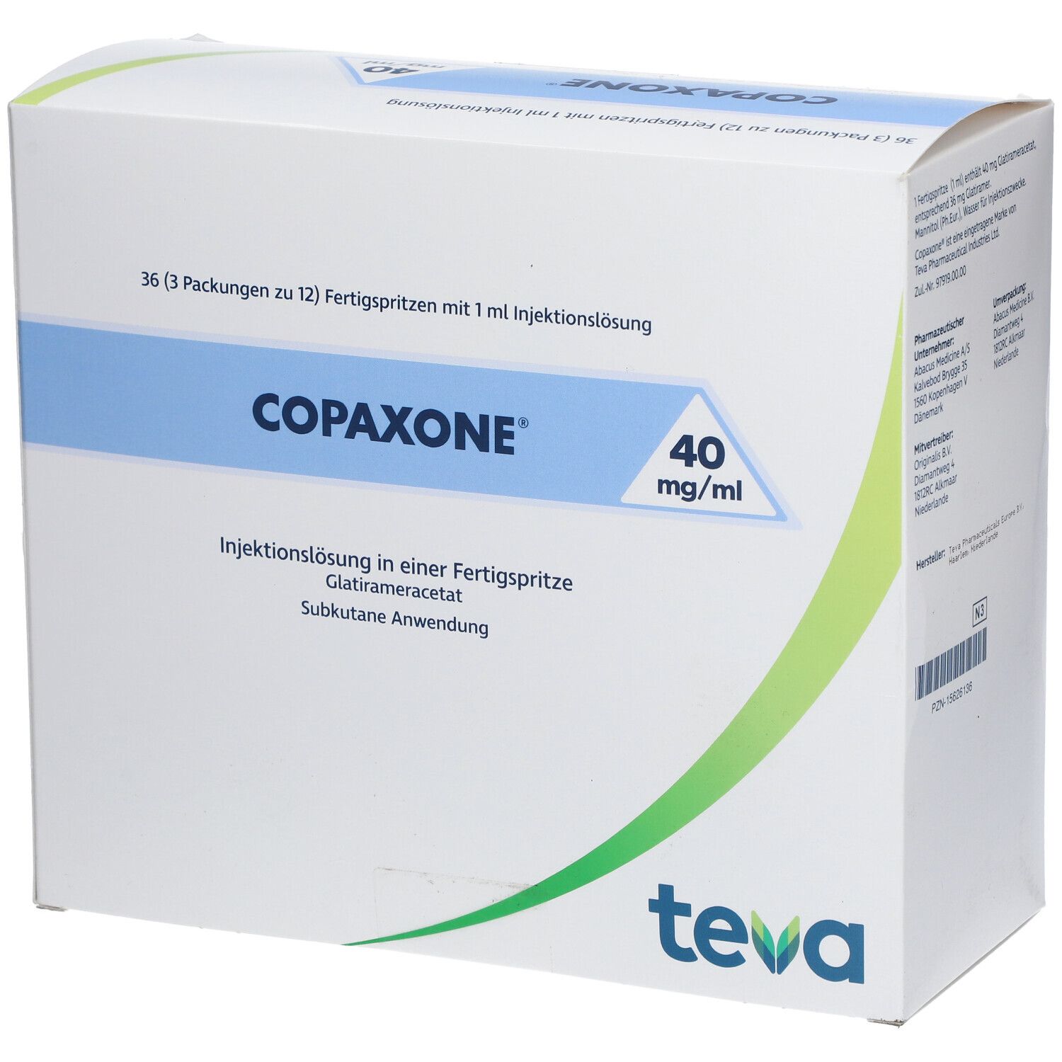 Copaxone 40mg/ml, Injektionslösung in einer Fertigspritze
