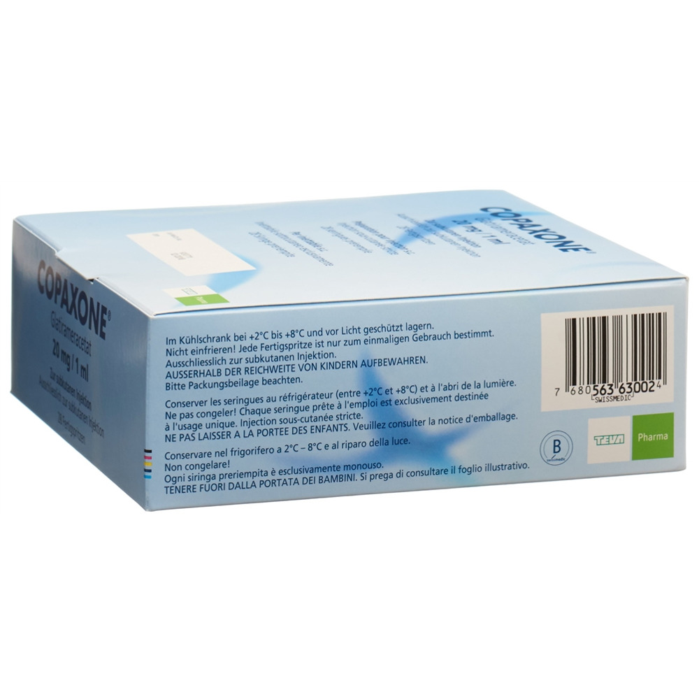 Copaxone 20mg/ml, Injektionslösung in einer Fertigspritze