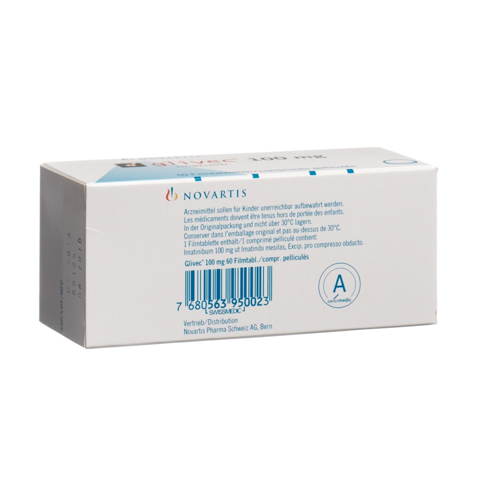 GLIVEC cpr pell 100 mg sécables 60 pce