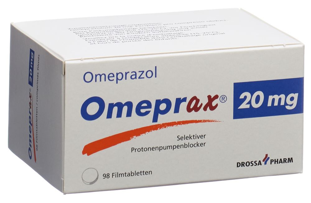 Omeprax 20 mg, Filmtabletten