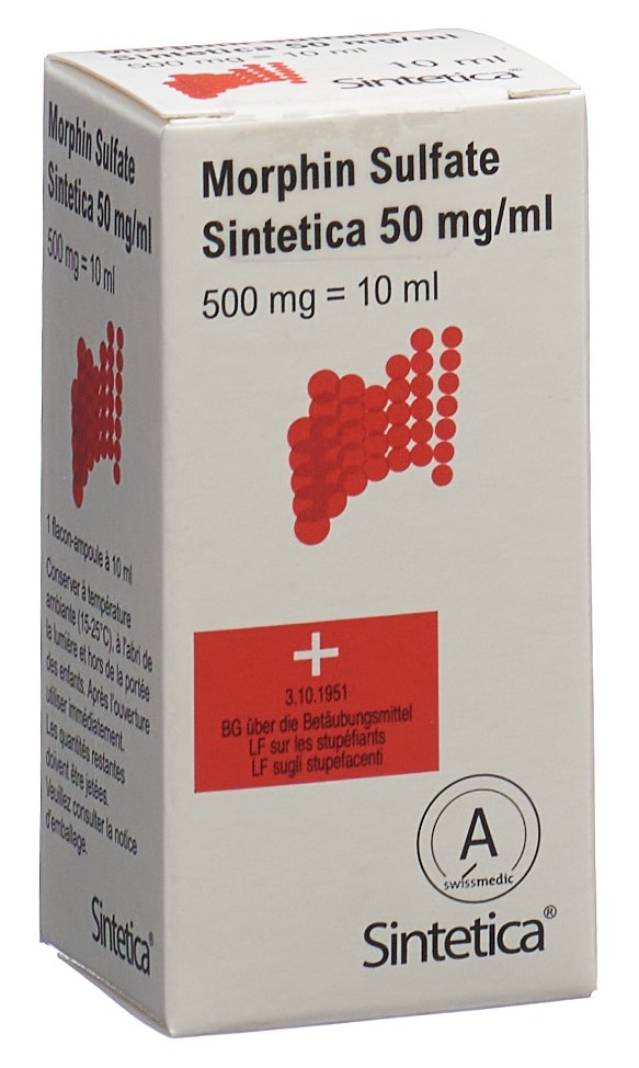 Morphin Sulfate Sintetica 50mg/ml, soluzione iniettabile