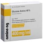 GLUCOSE Amino sol inj 40 % 10ml amp 100 pce