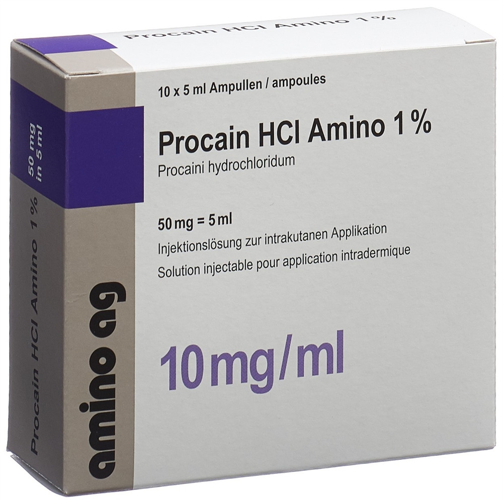 PROCAINE HCL Amino 50 mg/5ml 10 amp 5 ml