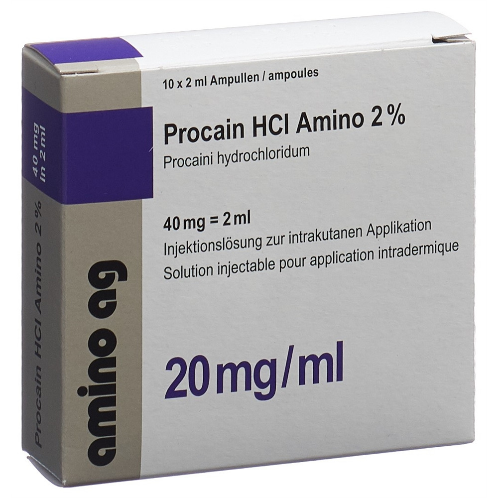 PROCAINE HCL Amino 40 mg/2ml 10 amp 2 ml