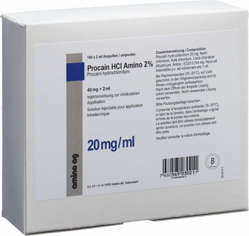 Procain HCl Amino 20 mg/ml, Injektionslösung
