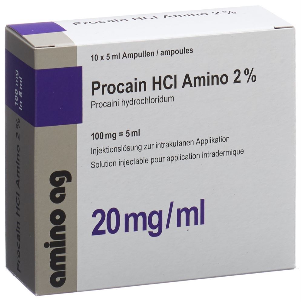 PROCAINE HCL Amino 100 mg/5ml 10 amp 5 ml