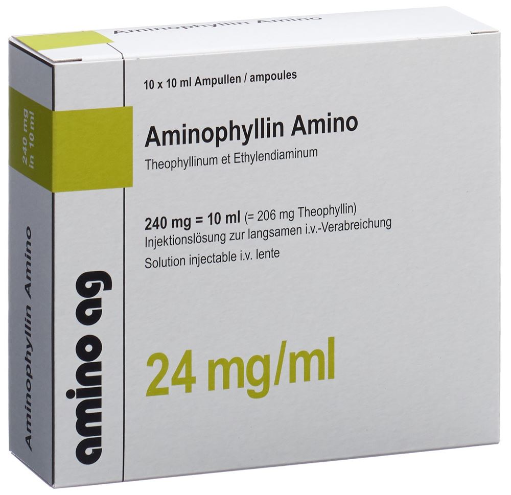AMINOPHYLLIN Amino 240 mg/10ml 10 amp 10 ml