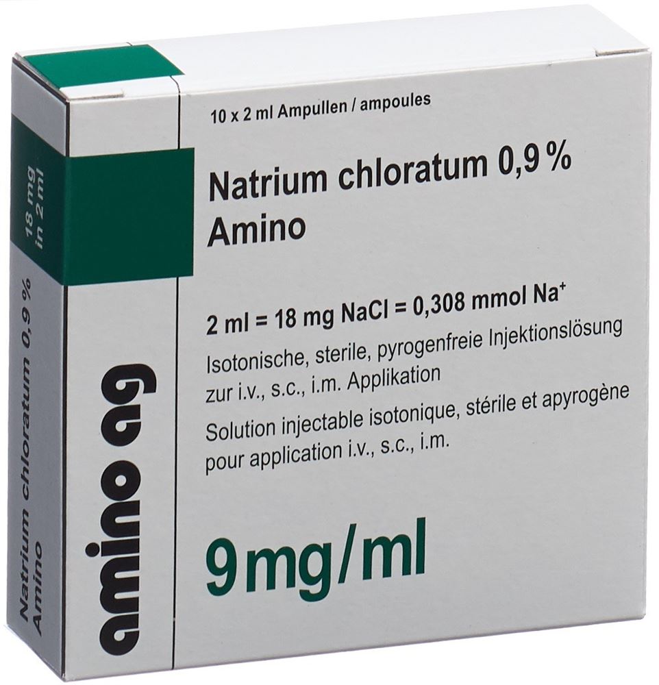 Natrium chloratum 0,9% Amino, Injektionslösung