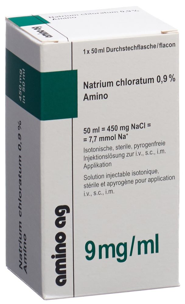 NACL Amino sol inj 0.9 % 50ml flac