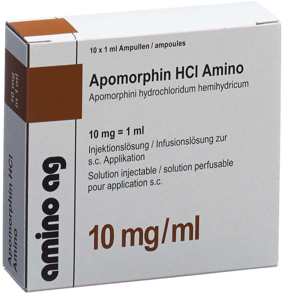 APOMORPHIN HCL Amino 10 mg/ml 10 amp 1 ml