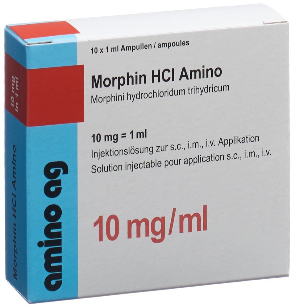 Morphin HCl 10 mg/ml Amino, Injektionslösung