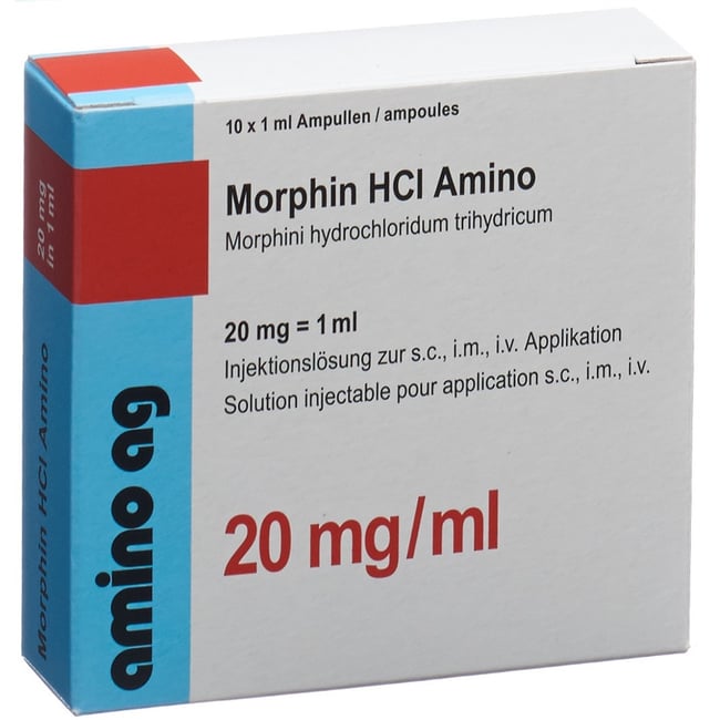 Morphin HCl 20 mg/ml Amino, Injektionslösung