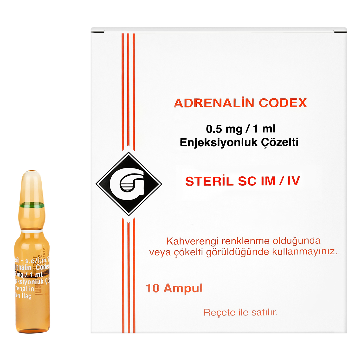 Adrenalin Amino 0,5 mg/ml, Injektionslösung