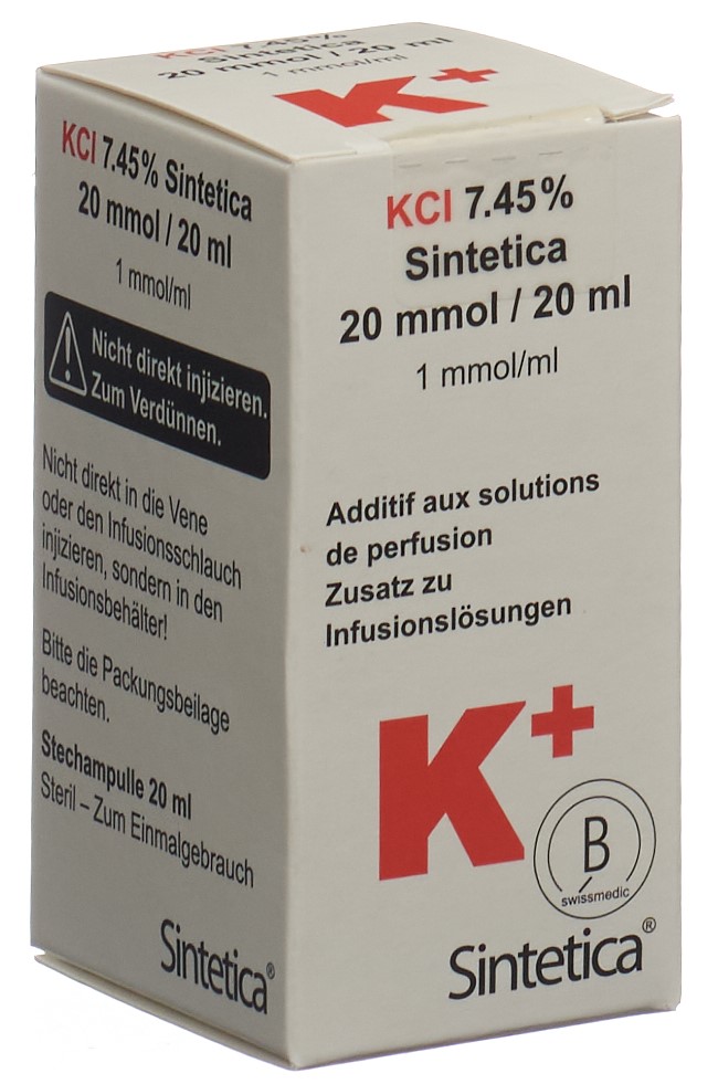 KCL 7,45% Sintetica, concentrato per soluzione per infusione