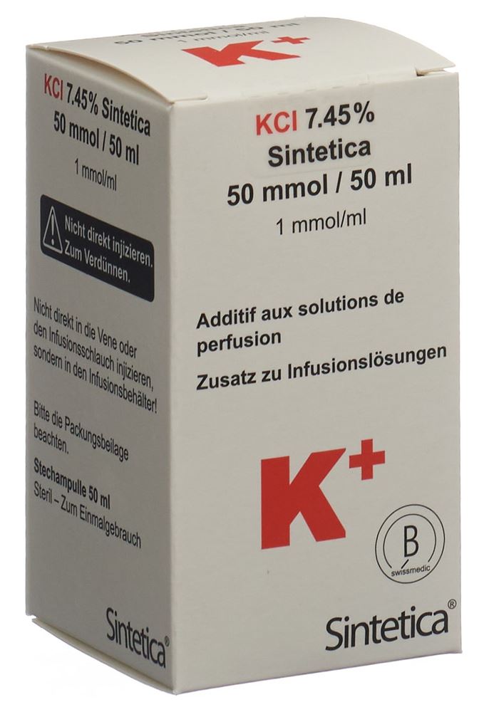 KCL 7.45% Sintetica 50 mmol/50ml vial 50 ml
