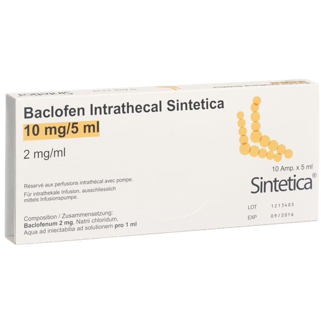 BACLOFEN Intrath Sint 10 mg/5ml bli st 10 amp 5 ml