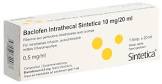 BACLOFEN Intrath Sint 10 mg/20ml bli st amp 20 ml
