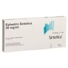 Ephedrin Sintetica 50 mg/ml ampoules, soluzione iniettabile