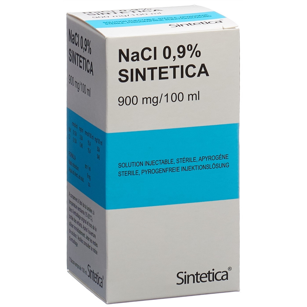 NaCl 0,9% Sintetica, solution injectable