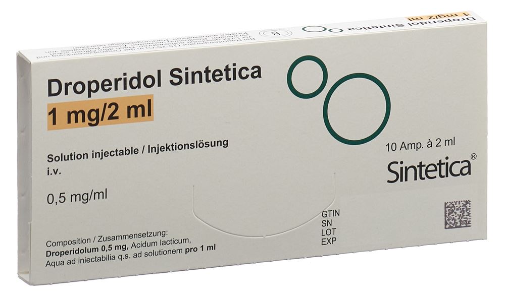 Droperidol Sintetica 1 mg/2 ml, soluzione iniettabile