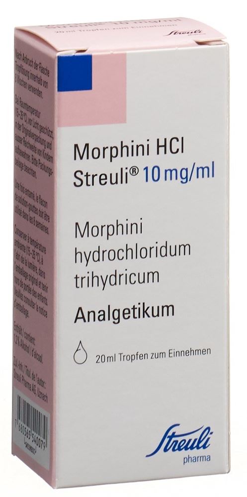 MORPHINI HCL Streuli gouttes 10 mg/ml fl 20 ml